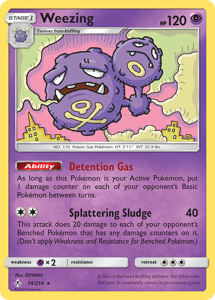 Weezing (74/214) - Unbroken Bonds (UNB)