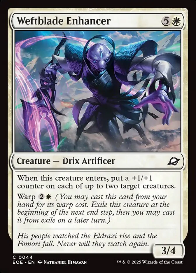 Weftblade Enhancer (44) - [Foil] Edge of Eternities (EOE)