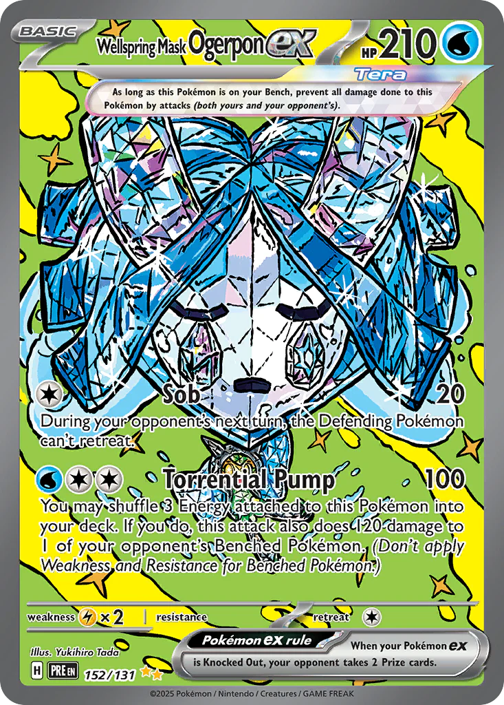 Wellspring Mask Ogerpon ex (152/131) - [Special Illustration Rare] Prismatic Evolutions (PRE)