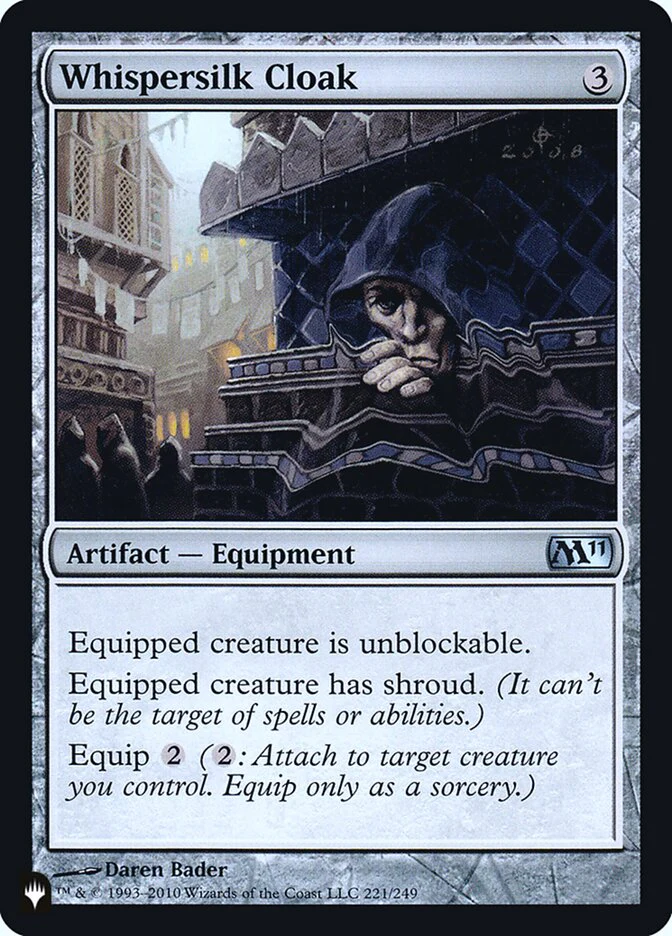 Whispersilk Cloak - [Foil] The List (PLST)