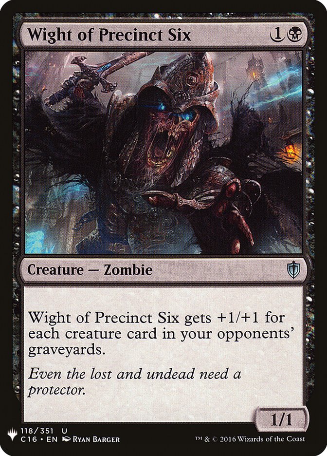 Wight of Precinct Six - The List (PLST)
