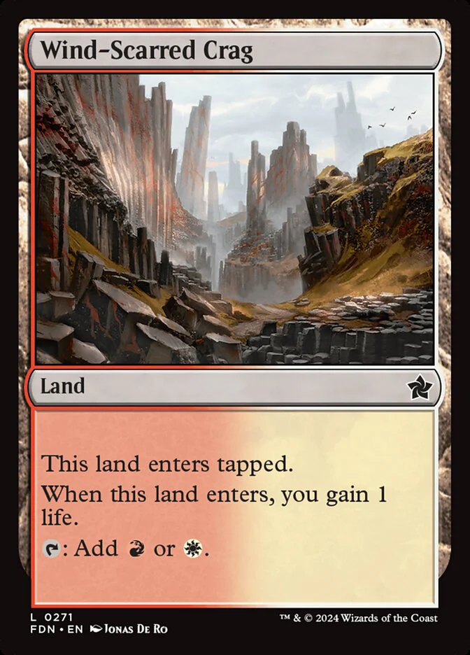 Wind-Scarred Crag - [Foil] Foundations (FDN)