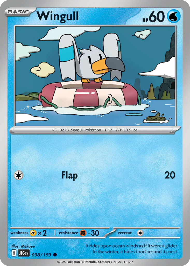 Wingull (38/159) - [Reverse Holo] Journey Together (JTG)
