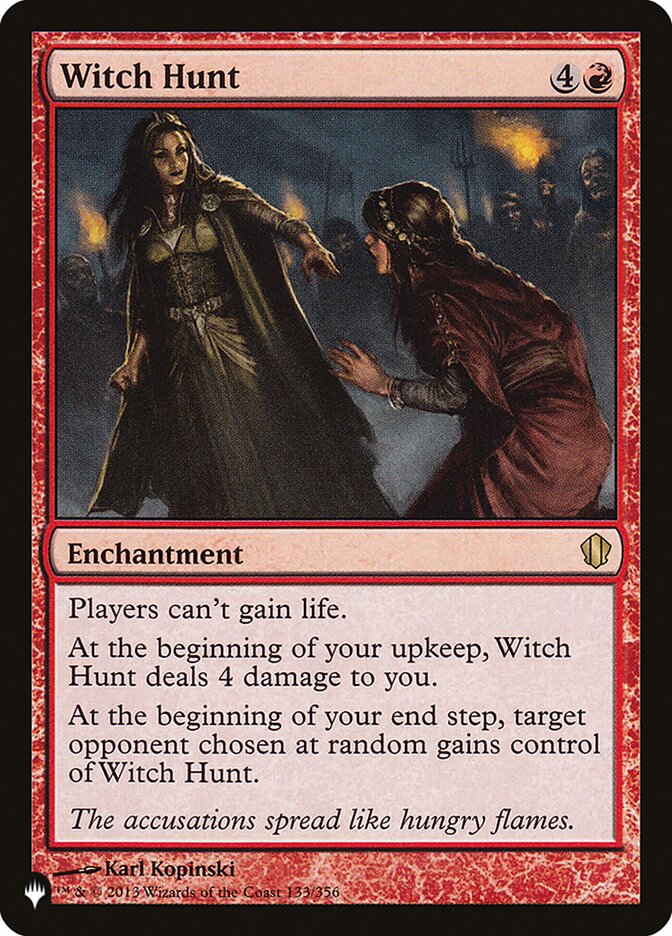 Witch Hunt - The List (PLST)