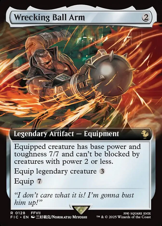 Wrecking Ball Arm (128) - [Foil, Extended Art] Final Fantasy Commander (FIC)