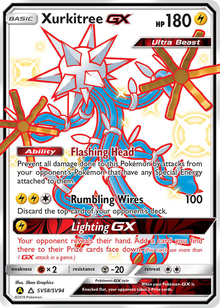 Xurkitree-GX (SV58/94) - [Holo Foil] Hidden Fates Shiny Vault (HIFSV)