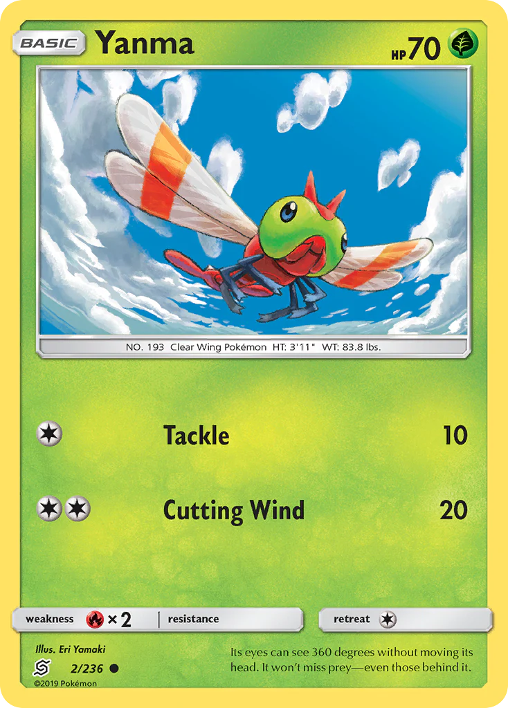 Yanma (2/236) - [Reverse Holo] Unified Minds (UNM)