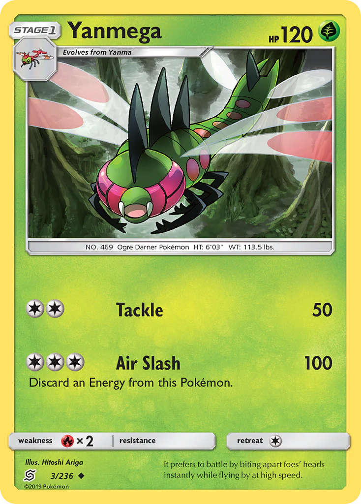Yanmega (3/236) - [Reverse Holo] Unified Minds (UNM)