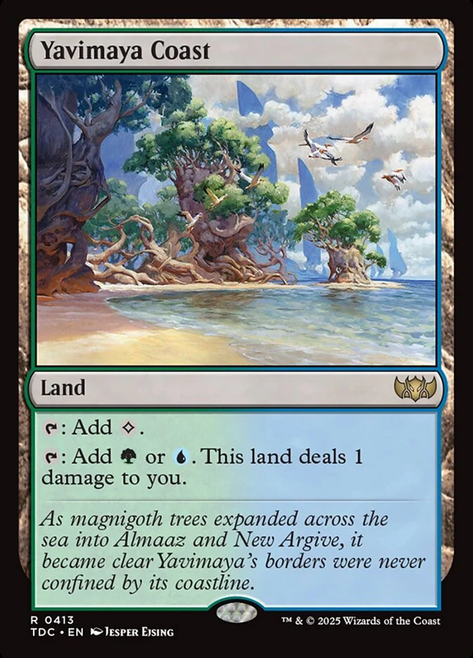 Yavimaya Coast - Tarkir: Dragonstorm Commander (TDC)