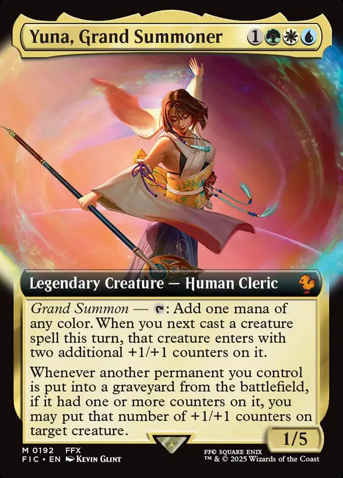 Yuna, Grand Summoner (192) - [Extended Art] Final Fantasy Commander (FIC)