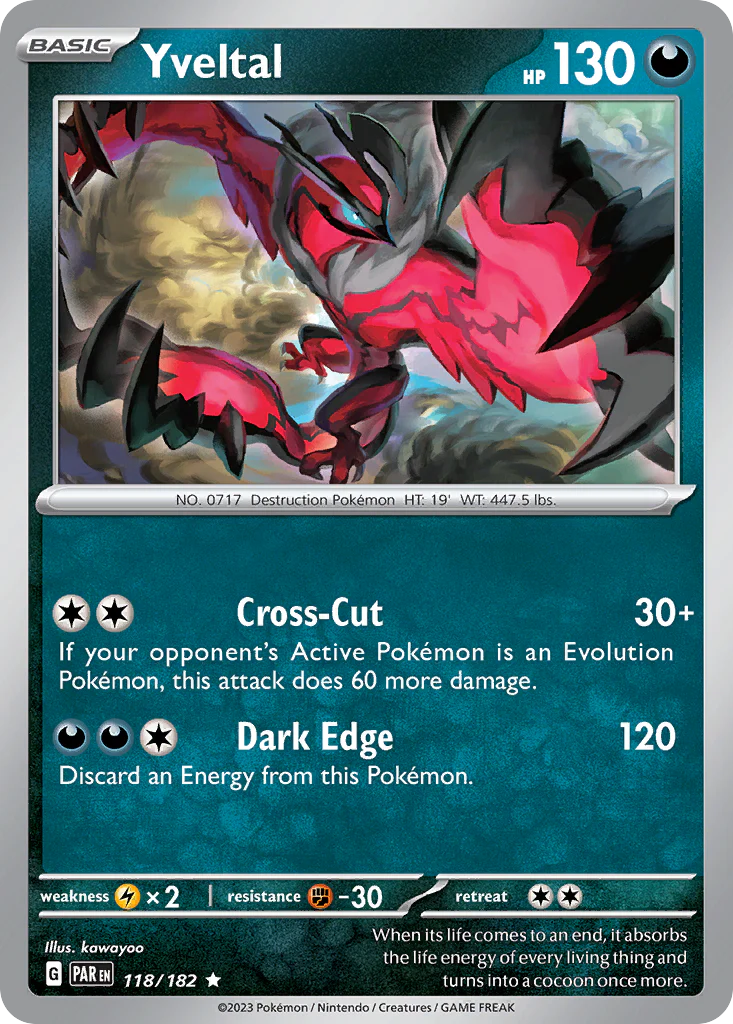 Yveltal (118/182) - [Holo Foil] Paradox Rift (PAR)