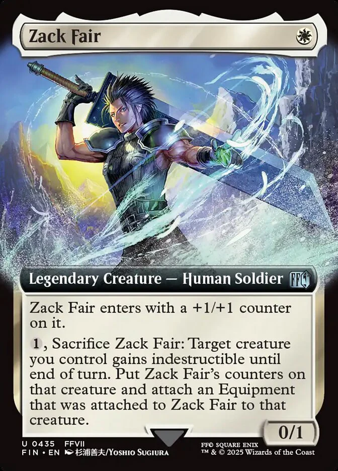 Zack Fair (435) - [Foil, Extended Art] Final Fantasy (FIN)