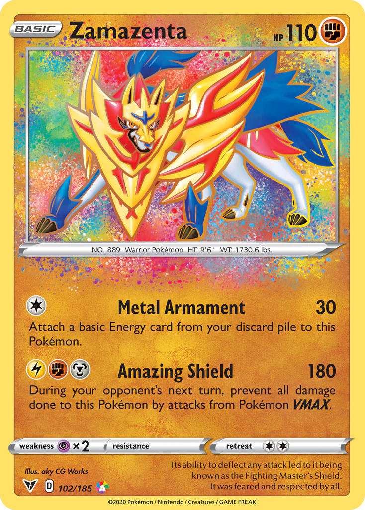 Zamazenta (102/185) - [Holo Foil] Vivid Voltage (VIV)