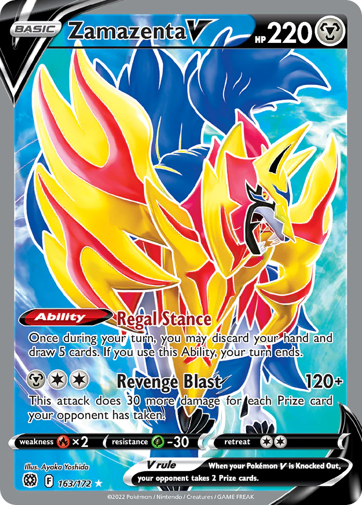 Zamazenta V (163/172) - [Full Art] Brilliant Stars (BRS)
