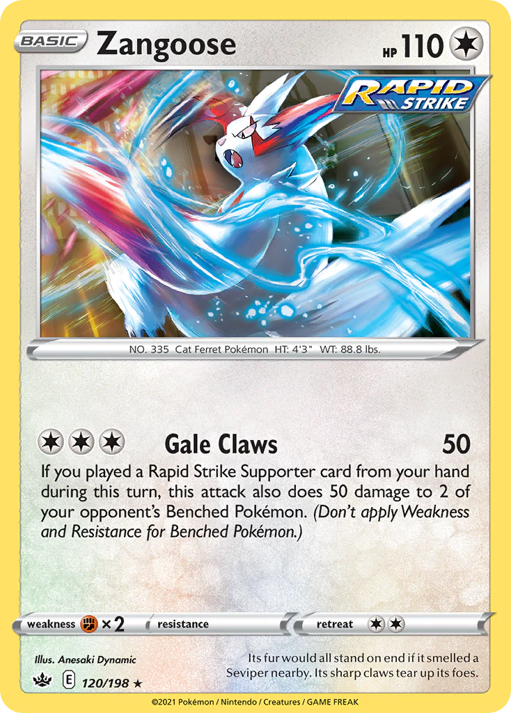 Zangoose (120/198) - Chilling Reign (CRE)
