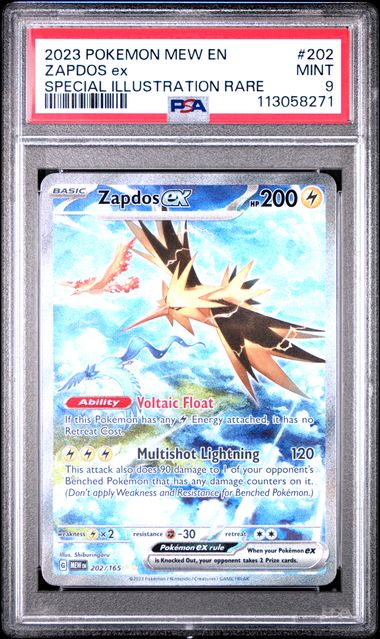 Zapdos Ex Special Illustration Rare #202 - [Graded PSA 9] Scarlet Violet 151 (Mew) - Image 2