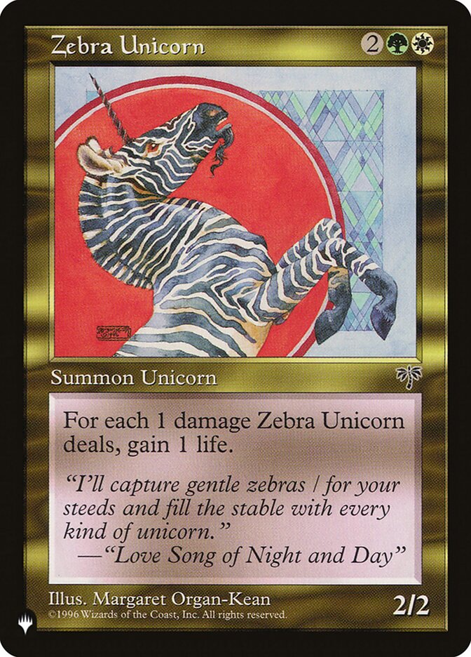 Zebra Unicorn - The List (PLST)