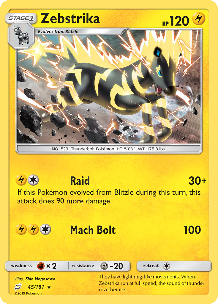 Zebstrika (45/181) - [Reverse Holo] Team Up (TEU)