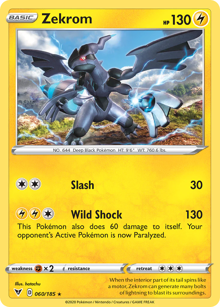 Zekrom (60/185) - [Holo Foil] Vivid Voltage (VIV)