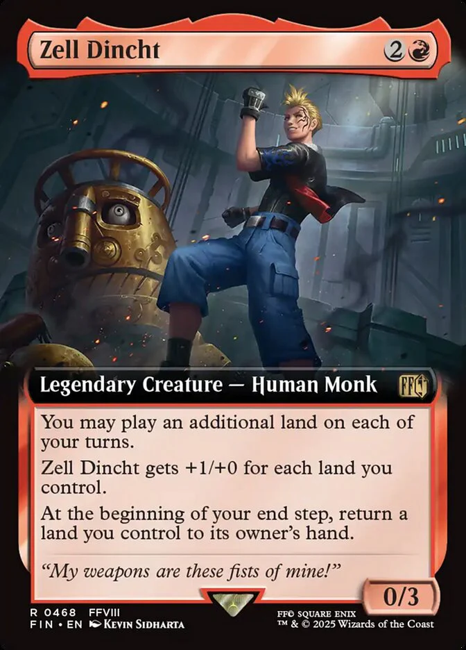 Zell Dincht (468) - [Foil, Extended Art] Final Fantasy (FIN)