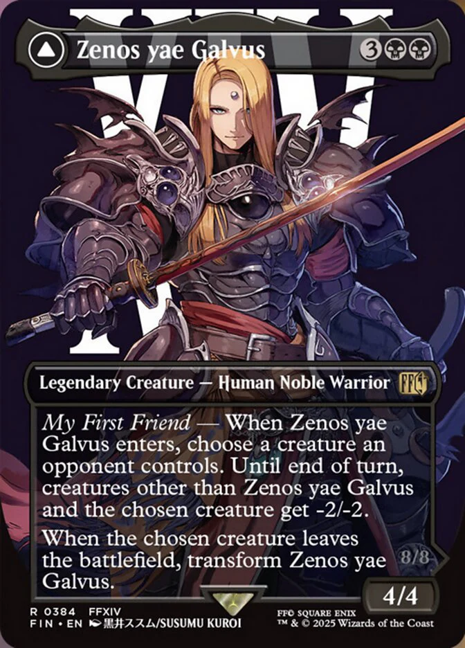 Zenos yae Galvus // Shinryu, Transcendent Rival (384) - [Foil, Borderless] Final Fantasy (FIN)