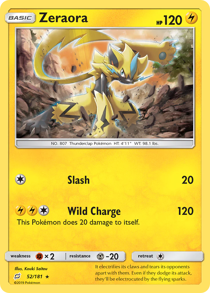 Zeraora (52/181) - [Reverse Holo] Team Up (TEU)