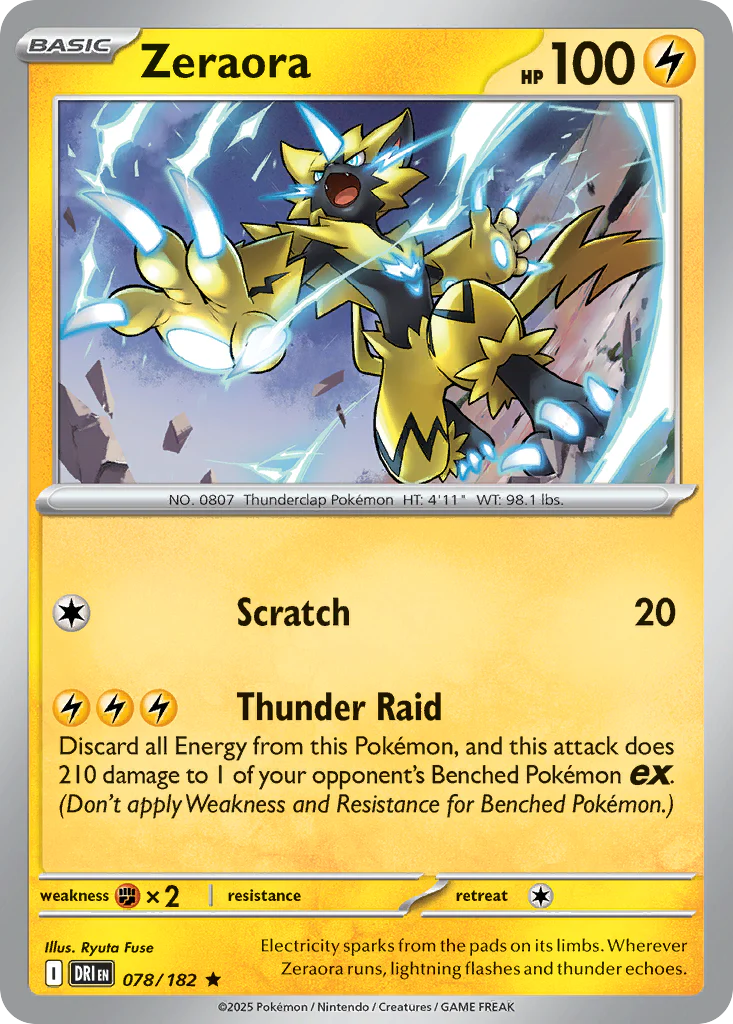 Zeraora (78/182) - [Holo Foil] Destined Rivals (DRI)